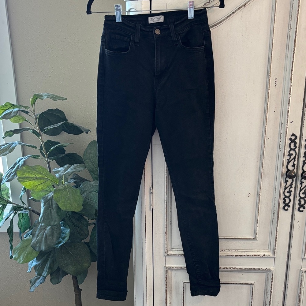 Judy Blue Black Skinny Fit Jeans Size 1 / 25 - Minimalist, Streetwear, Casual